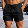 thumbnail image 3 of Gym Shorts Men Summer Elastic Waist Slim Fit Moisture Wicking Lightweight Athletic Workout Shorts with Pockets, 3 of 9