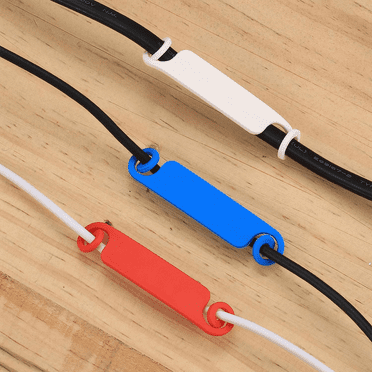 WEISIPU 50Pcs Cable Management Labels Tags Multicolor Cord Identification Marking Wire Tags for USB Computer Phone Charger
