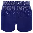 thumbnail image 5 of Haitryli Athletic Short Leggings for Girls Sparkle Bottoms Figure Skating Dancewear Gymnastics Ballet Dance Shorts Navy Blue 6, 5 of 6