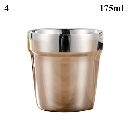 

Grandest Birch 175/260/300/480ml Double Layer Stainless Steel Beer Cup Bar Party Coffee Mug Double Layer Rust-proof Portable Beer