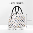 thumbnail image 2 of Honeii Various Rooster Print Insulated Lunch Bag Women Reusable Lunch Box with Pocket for Work Picnic Travel -One Size, 2 of 6