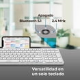 thumbnail image 4 of Teclado Multidispositivo ACTECK INSPIRE TREK TI747 Inalambrico USB 2.4 MHz + BT 5.1 Tamaño 98%, 4 of 5