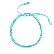 Ayyufe Unisex Bracelet Solid Color Handmade Rope Braided Lucky Bangle for Party