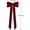 Burgundy, variant on 12Pcs Vintage Velvet Ribbon Bows Christmas Tree Decorations,5in x 10in Brown Xmas Ornaments for Tree Home Party Front Door Wreath Holiday Decor