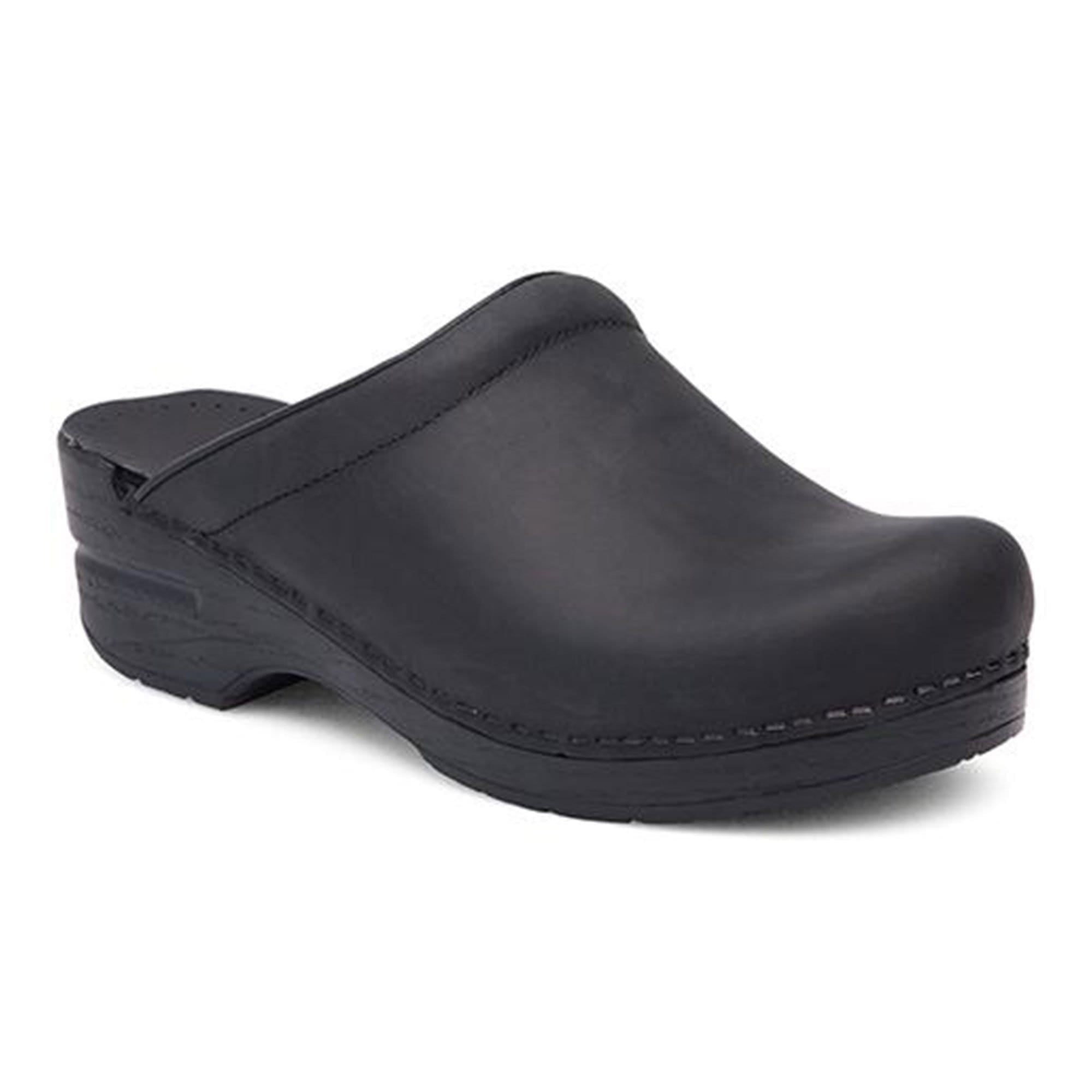 dansko clogs black patent