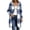 Light Blue, variant on Womens Plaid Boyfriend Shacket Long Sleeve Full Zip Hooded Overshirt Duster Cardigan to Wear with Leggings Curved Hem Casual Fall Outfits, Red, XL
