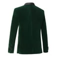 thumbnail image 2 of Beauty-Emily Men's Single-breasted Shawl Collar Velor Suit Jacket with Pocket Design for Casual Party Occasions Blazer Masculino Men Dress Coat, 2 of 7