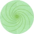 thumbnail image 1 of Ahgly Company Tapis Rond Lavable en Machine Intérieur Transitionnel Vert Menthe, 3 Pieds Rond, 1 of 7