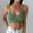 Green, variant on Women Padded Bralettes Sports Bras For Pack V Neck Bando Bra For Women Girls Top Vest Must Haves for Women 2xl Tops for Women plus Size 34b Shelf Bra Ally Top for Women 3x Womens Tops plus Size