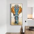 thumbnail image 4 of Cuadros Decorativos Pintura al óleo de elefante dorado por números, cuadro de lienzo, arte de pared DIY (YHKH-228) Tmvgtek embutido en tela, 4 of 9