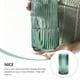 thumbnail image 5 of EeaseMX Jarrón de vidrio con vetas verticales, adorno creativo para botellas (verde oscuro), 5 of 8