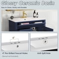 thumbnail image 6 of Bellemave 36" Bathroom Vanity with Single Sink Combo Set, Modern Wood Undermount Bathroom Sink Cabinet with 2 Drawers and a Tip-Out Drawer, Freestanding Bathroom Vanities（Blue）, 6 of 9