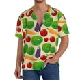 thumbnail image 3 of Sigee Vegetable Print Men's Shirts Casual Button Down Short Sleeve Summer Beach Shirt Hawaiian Vacation Shirts Tee Shirt-XX-Large, 3 of 7