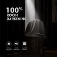 thumbnail image 5 of Aofoto Yellow Black and Grey Ombre Blackout Curtains 42 x 84 Inch, Room Darkening Thermal Insulated Energy Saving Grommet Curtains, 2 Panels, 5 of 6