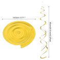 thumbnail image 2 of Unique Bargains Party Hanging Double Strip Streamer for Birthday,Wedding,Graduation Party with Hang Tag Hook 36Pcs(Golden), 2 of 6
