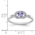 thumbnail image 2 of Sterling Silver Tanzanite & Diamond Ring. Carat Wt- 0.04ct. Gem Wt- 0.35ct, 2 of 2
