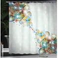 thumbnail image 4 of Ambesonne Abstract Shower Curtain, Modern Rainbow Waves, 69"Wx84"L, Multicolor, 4 of 5