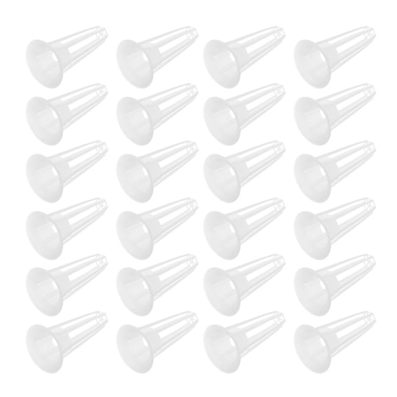 ifundom 50 Pcs Plastic Round Water Cultivation Grow Baskets for Plant Maintenance and Hydroponic Gardening