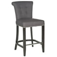 thumbnail image 3 of SAFAVIEH Addo Classic Glam Ring Counter Stool with Footrest, Charcoal, 3 of 6