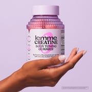 Lemme Creatine Gummies for Strength & Recovery, 5g Creatine Monohydrate, Astragin, Sour Strawberry, 60 Count
