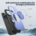 thumbnail image 6 of Allytechgroup For Apple iPhone 14 Pro Magnetic Case Cover with Kickstand, [Compatible with Magsafe] Anti-Scratch Ring Holder Bumper Drop Protection Phone Case for iPhone 14 Pro, Purple, 6 of 7