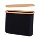 thumbnail image 5 of Cesta para guardar papel higiénico plegable multiusos, organizador de baño negro, 5 of 9