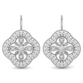 thumbnail image 3 of LeCalla 925 Sterling Silver Drop Earrings | Openwork CZ Lever-Back Filigree Earring, 3 of 6