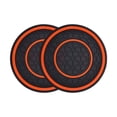 thumbnail image 1 of Soumake 2Pcs Car Cup Coasters Heat-Resistant Non-Slip Design Waterproof Groove Pattern Universal Cup Holder Automobile Interior Accessories, 1 of 8