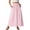 Pink, variant on Skirt for Women Long Colored Style Lace-up Hollow-out Womens Skirts High-waisted Pleated Long Plus Size Skirts, Pink-S