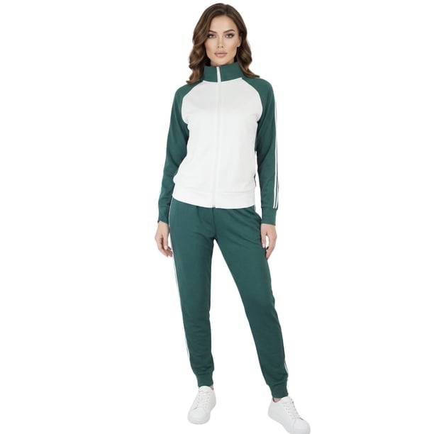 Conjunto Deportivo Pants y Sudadera Cómodo, Moderno en Tendencia para Mujer
