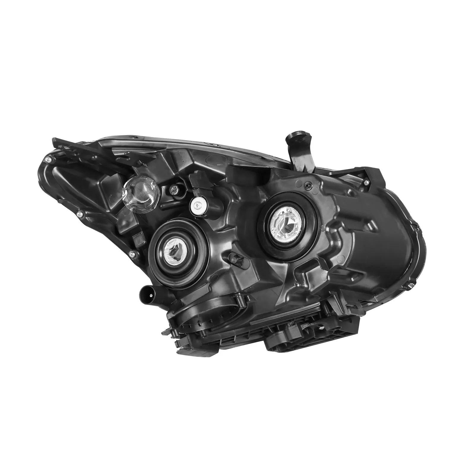 MOSTPLUS Black Headlights Assembly for 2008-2013 Nissan Rogue Left & Right