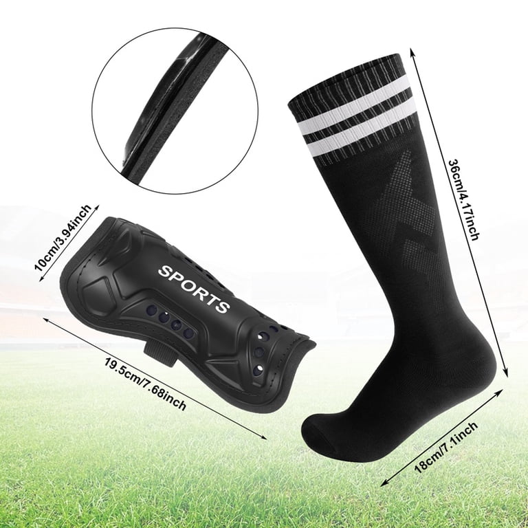 Hengguang Kids Soccer Shin Guards with Socks, 2-Pair photo 3
