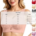 thumbnail image 3 of STARLAN Plus Size Bras for Older Women Push Up Bras Adjustable Straps Racerback T-Shirt Bralette Lace Daily Bras Khaki 40, 3 of 8