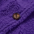 thumbnail image 7 of yoeyez Womens Fleece Lined Sherpa Jacket Trendy Plus Size Winter Lamb Thick Warm Coats Lapel Button Down Furry Outerwear, 7 of 7