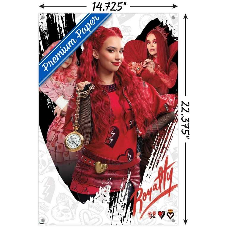 Disney Descendants: The Rise of Red - Royalty Wall Poster with 