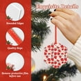 thumbnail image 4 of Zufioo Red Strawberry Print Large Acrylic Christmas Ornaments, Suitable for Christmas Tree Christmas Holiday Party Pendant Decorations-Hexagon, 4 of 7