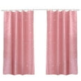 thumbnail image 1 of Rideau Occultant en Polyester pour Fenêtre Chambre Salon (Rose), 1 of 8