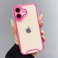 thumbnail image 2 of Luminous Neon Fluorescent Transparent Case For iPhone 16 Pro Max 15 14 13 12 11 XR XS X Camera Protection Soft Shockproof Cover Fluorescent Green For iPhone 14 Pro, 2 of 5
