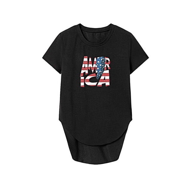 Camiseta para mujer de verano con cuello redondo para vacaciones, viajes, uso diario S