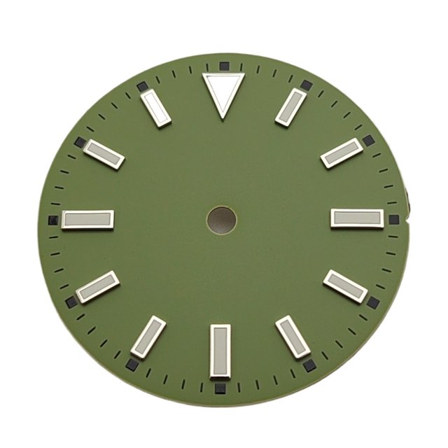 WANGQ 28.5mm Watch Dial Single Nail Scale Candy Colored Watch Faces Modified Watch Accessory Universal for NH35/ 8215 Movement