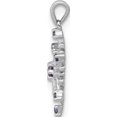 thumbnail image 2 of 14K White Gold 1/10Ct. Blue And Diamond Snowflake Pendant Made In India pm5161-bd-010-wa, 2 of 5