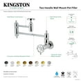 thumbnail image 7 of Kingston Brass KS3108RX Belknap Wall Mount Pot Filler Faucet, Brushed Nickel, 7 of 7