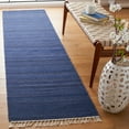 thumbnail image 3 of SAFAVIEH Kilim Russell Striped Area Rug, Navy/Blue, 7' x 7' Round, 3 of 9