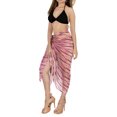 thumbnail image 3 of HAPPY BAY Women's Long Beachwear Pareos Swimwear Cover ups Beach Bikinis Sarongs Summer Wraps Skirt Swim Cover up Swim Coverups for Women One Size Flamingo, Stripes, 3 of 5