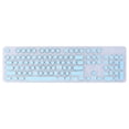 thumbnail image 1 of Teclas Mecánicas Retro De 112 Teclas, Tapas De Teclado Chapadas Redondas, Teclas Abs Punk Con Capa Translúcida Para Juegos De Modificación De Teclado Mecánico (Azul Cielo) seitruly EL013881-01, 1 of 5