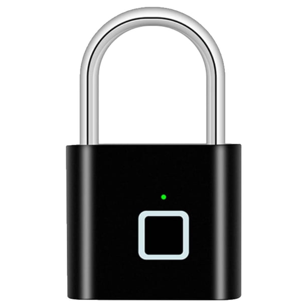 Candado de Huella Dactilar VentDepot AppLock Black 1 Pza Biométrico 20 Huellas USB Negro MXKBS-001