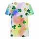 thumbnail image 4 of Tops para hombre, blusas y camisas de manga corta con cuello redondo para hombre, jersey informal con cuello redondo estampado para hombre, pantalones cortos deportivos para fitness, blusa de poliéste, 4 of 5