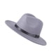 thumbnail image 1 of Sonducket Sombrero de ala ancha de fieltro, gorro Vintage para mujer, gorro cálido de invierno, accesorios de ropa de viaje para fiestas Sombreros gris, 1 of 8