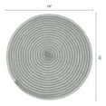 thumbnail image 6 of Unique Bargains Set of 6 Round Woven Placemats for Dining Table Gray, 6 of 6