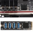 thumbnail image 4 of M.2 A PCIe 4 Puertos USB, Anti Interferencia M.2 A PCIe Estable transmisión ESTABLE ALTA EFÍCICIA M.2 A TARJETA DE EXPANSIÓN PCIE PAR PC PAR PARA COMPUTADORA PARA PLACA BASE, 4 of 7